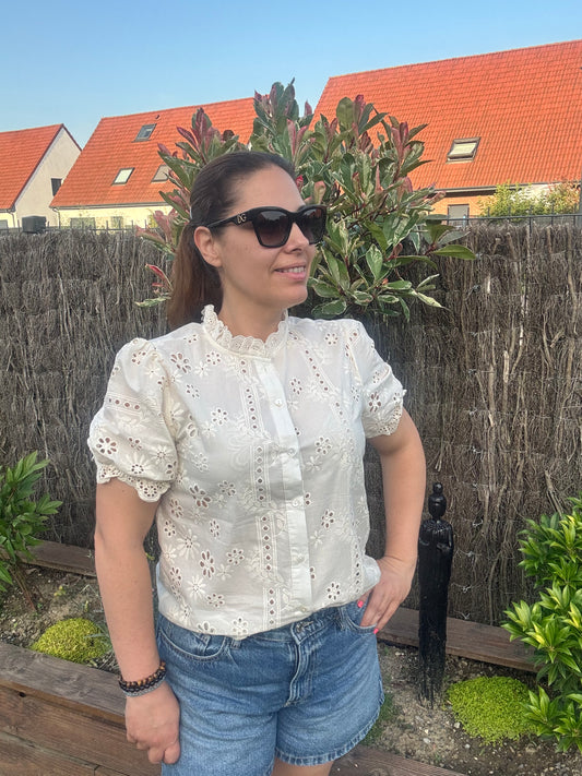 Chemise Aveline, couleur crème