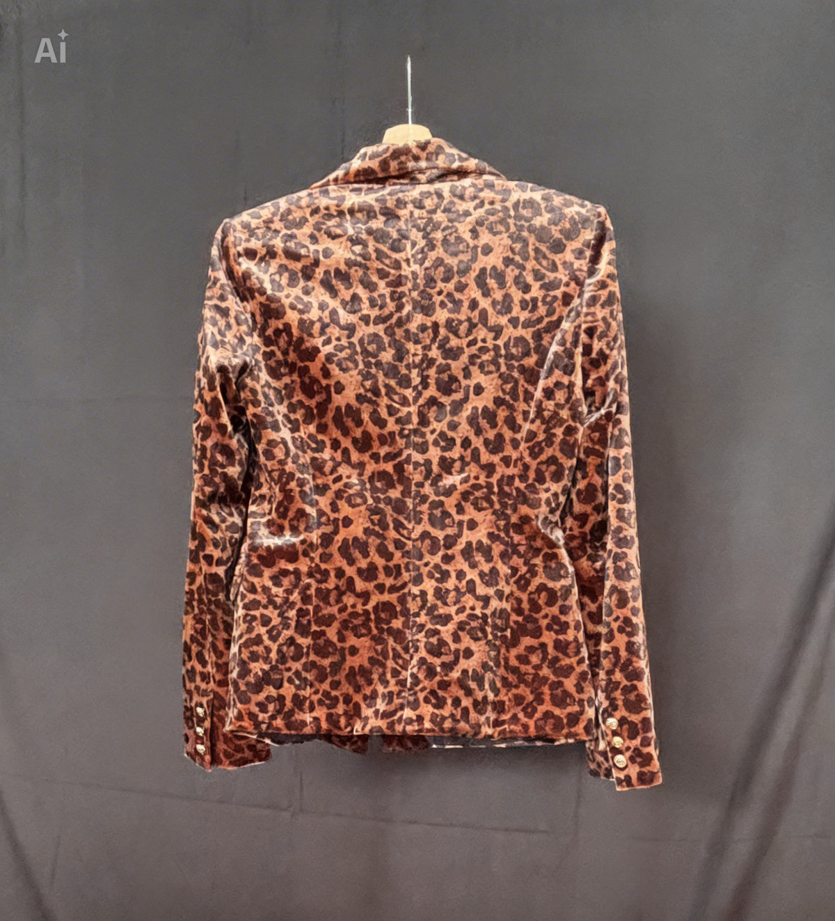 Veste velours Léopard
